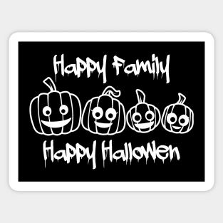 happy family happy halloween Sticker